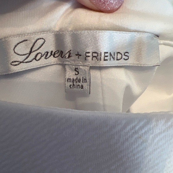 Lovers + Friends Stellar Ruffle Mini Skirt Women's Size Small White - Picture 6 of 8